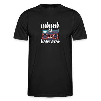 Hip Hop Rap Music Rapper Hiphop Gift - T-shirt sport Homme - noir - Devant - AI Model Male 178 dark (178cm)