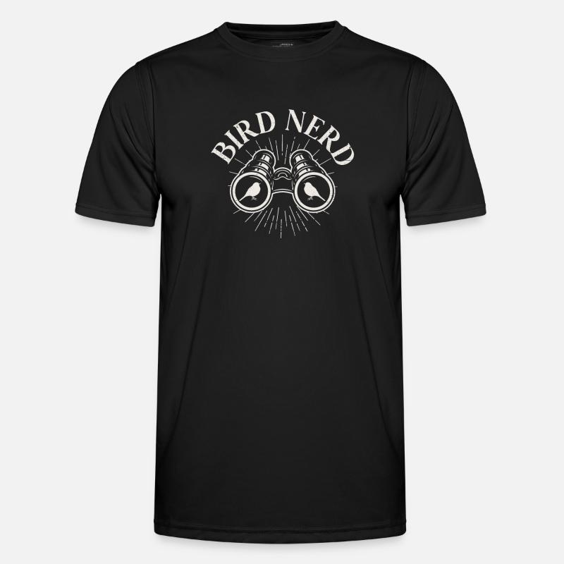 Bird Nerd - Männer Funktions-T-Shirt - Schwarz
