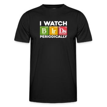 I Watch Birds Periodically - Männer Funktions-T-Shirt - Schwarz - Vorne - AI Model Male 178 dark (178cm)