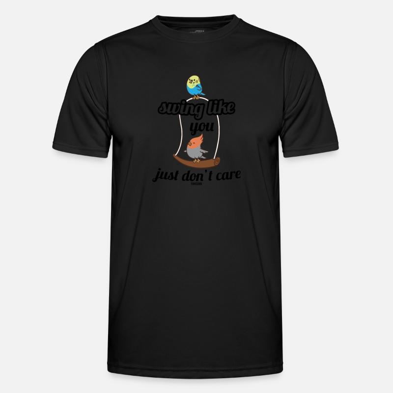 Vogelschaukel Vogelkäfig Kinder Männer Funktions-T-Shirt