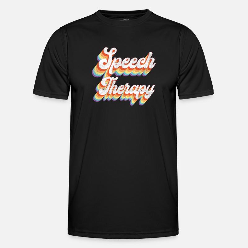 Speech Therapist Therapy Assistant - Men's Functional T-Shirt - black