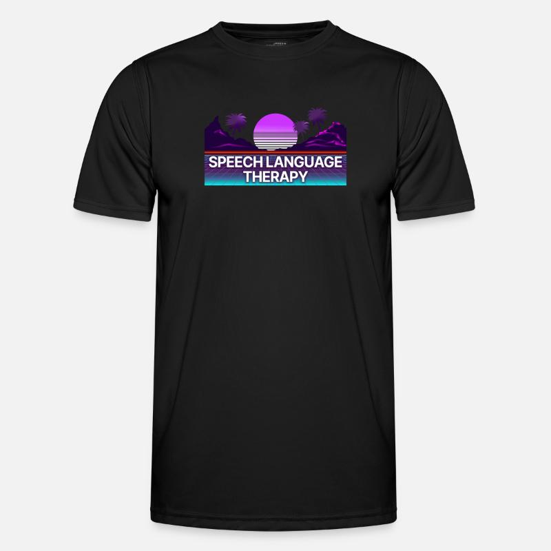 Speech Therapist Therapy Assistant - Men's Functional T-Shirt - black