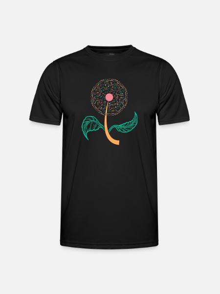 Música de músico Sunflower Music Notes & Clefs I Mus - Camiseta funcional para hombres - negro