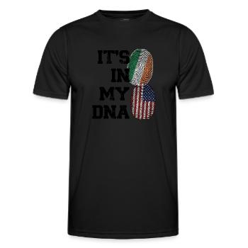 Irland Irisch Irische Wurzeln Geschenk - Männer Funktions-T-Shirt - Schwarz - Vorne - AI Model Male 178 dark (178cm)
