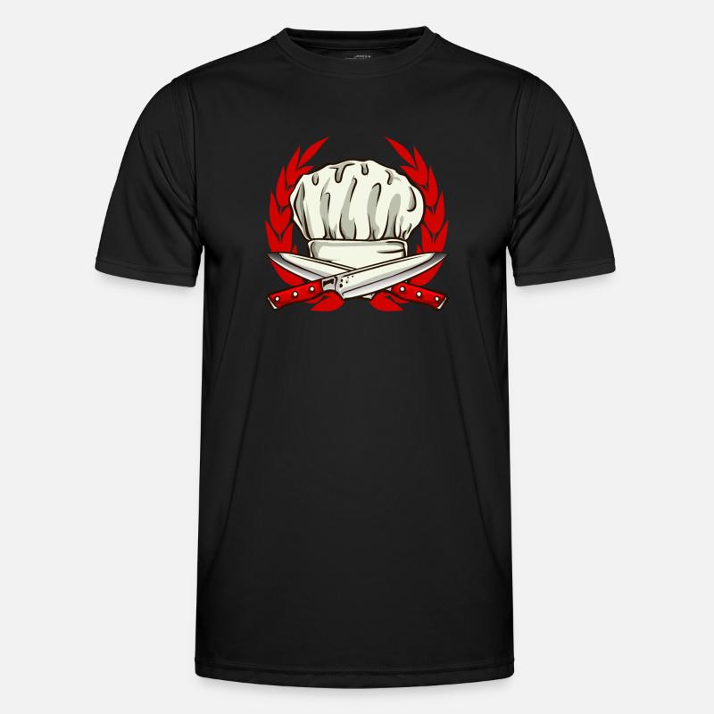 Chef Hat Cook Cooking Men's Functional T-Shirt