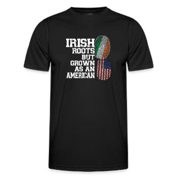 Irland Irisch Irische Wurzeln Geschenk - Männer Funktions-T-Shirt - Schwarz - Vorne - AI Model Male 178 dark (178cm)