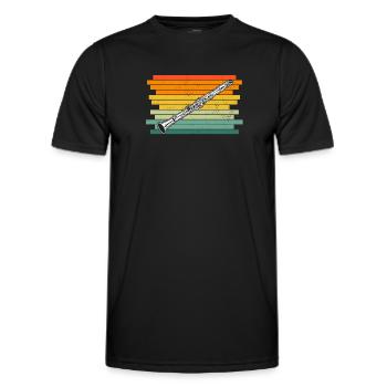 Clarinet Clarinet player Clarinetist - Men's Functional T-Shirt - black - Front - AI Model Male 178 dark (178cm)