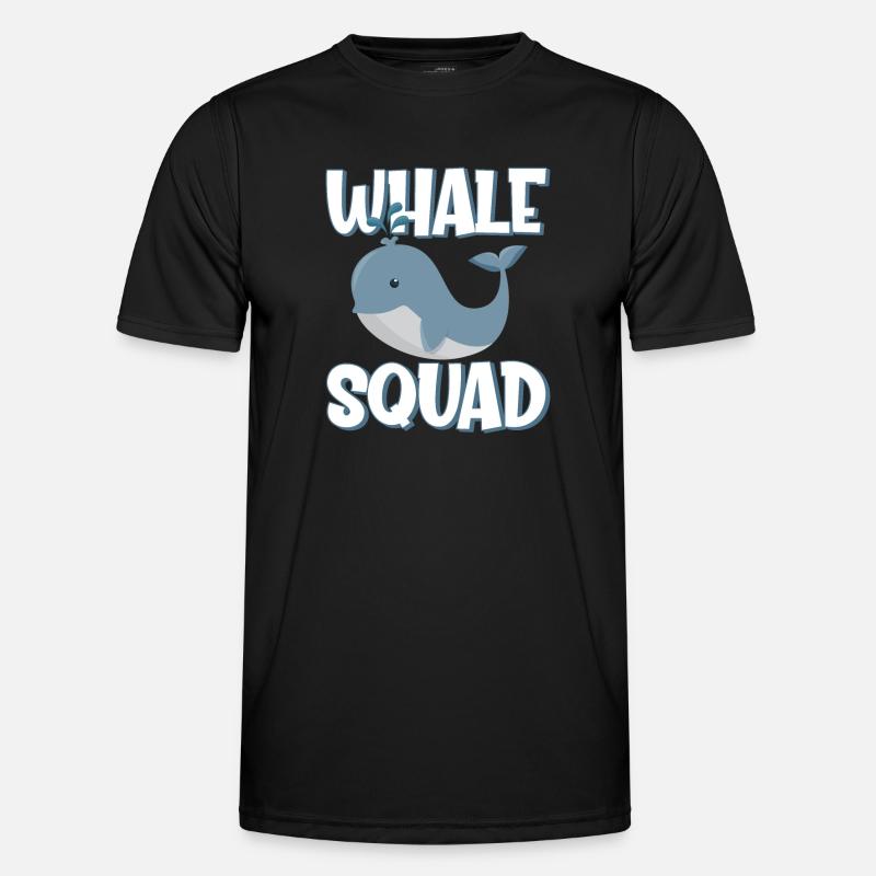 Whale Squad Männer Funktions-T-Shirt