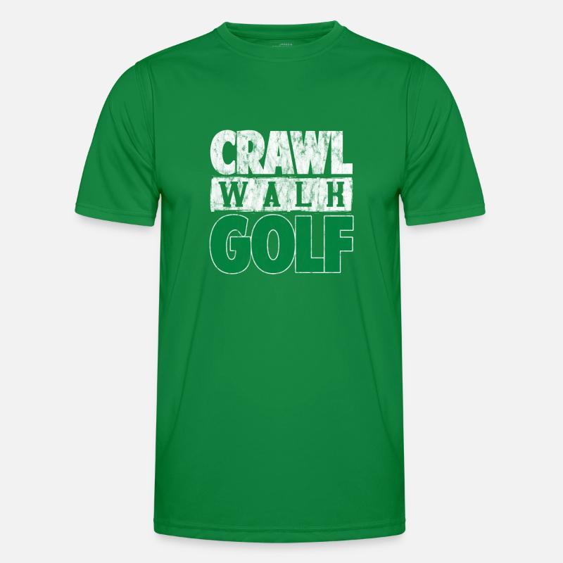Crawl Walk Golf 3 Men's Functional T-Shirt