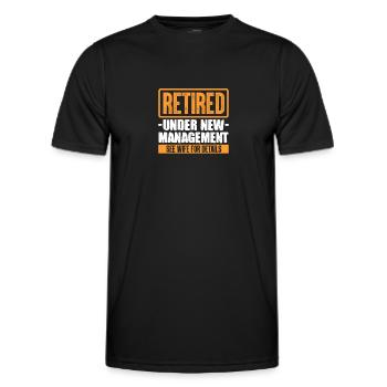Retirement Pension Pensioner Pensioner Pension Gift - Men's Functional T-Shirt - black - Front - AI Model Male 178 dark (178cm)