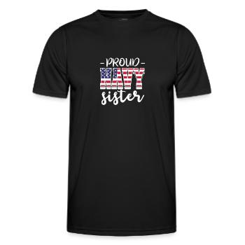 Schwester - Männer Funktions-T-Shirt - Schwarz - Vorne - AI Model Male 178 dark (178cm)