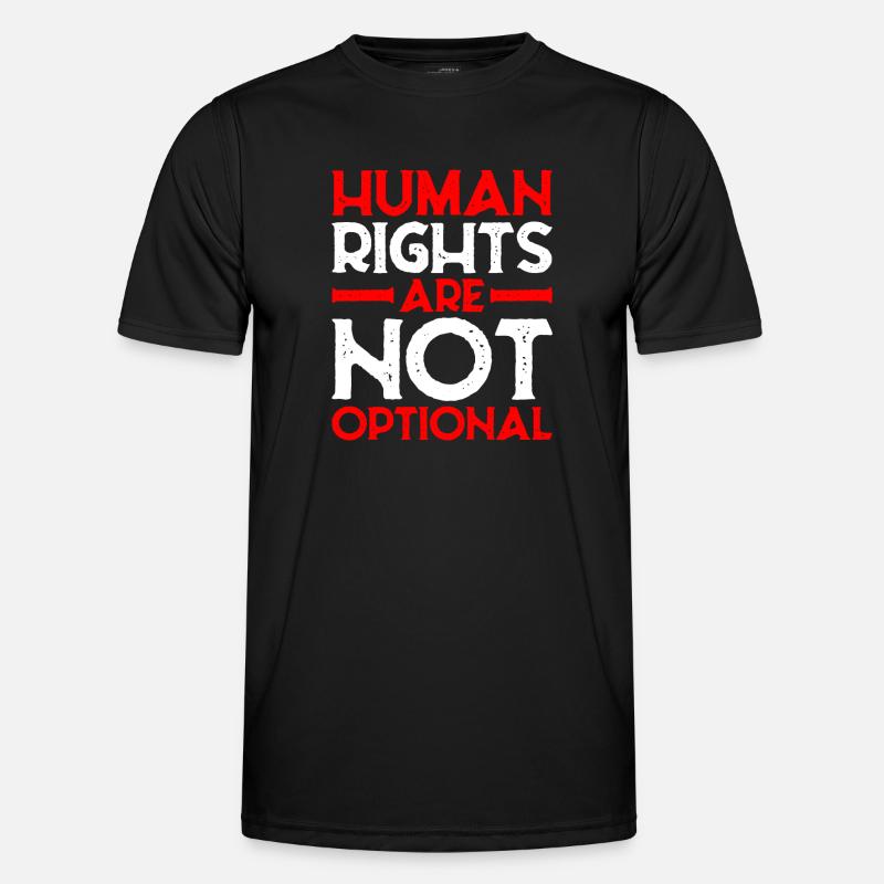 Human Rights Are Not Optional 9 Männer Funktions-T-Shirt