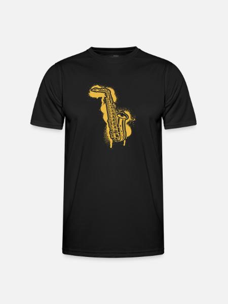 Saxophone Saxophone player Saxophonist - Men's Functional T-Shirt - black