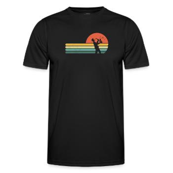 Saxophone Saxophoniste Saxophoniste - T-shirt sport Homme - noir - Devant - AI Model Male 178 dark (178cm)