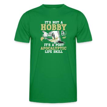 Its Not A Hobby Funny Saying Anvil Blacksmith - Men's Functional T-Shirt - kelly green - Front - AI Model Male 178 dark (178cm)
