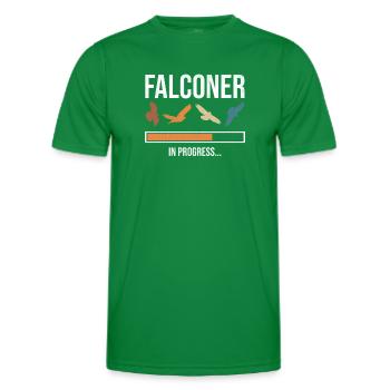 Fauconnier en cours - T-shirt sport Homme - vert - Devant - AI Model Male 178 dark (178cm)