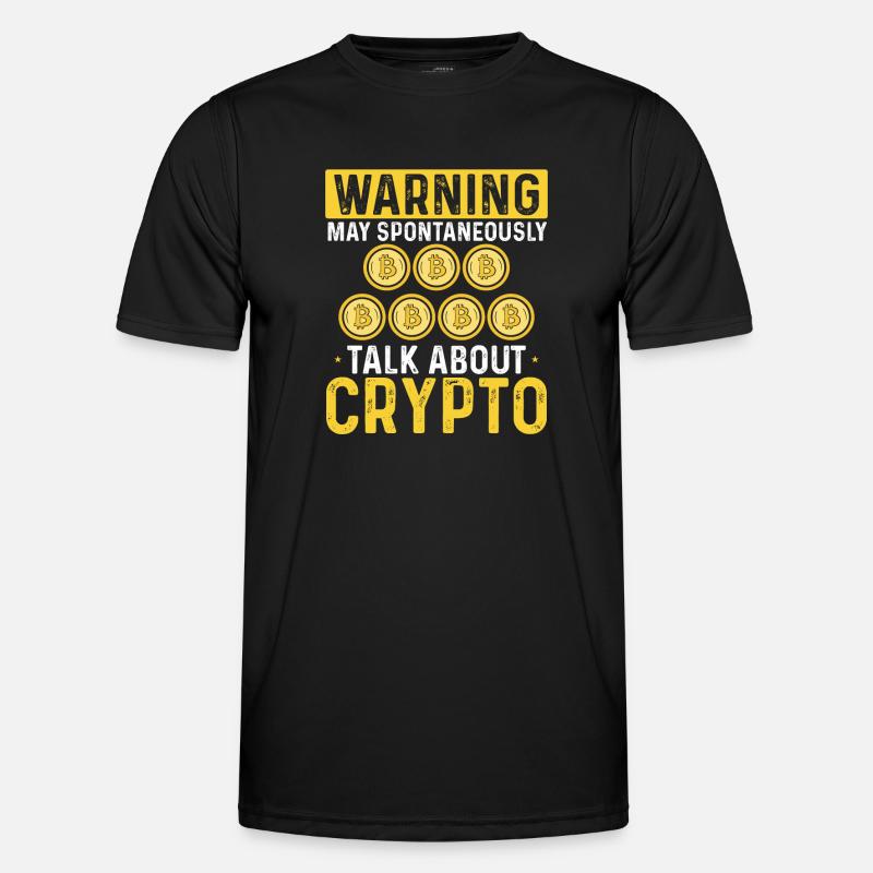 Über Krypto sprechen - Männer Funktions-T-Shirt - Schwarz