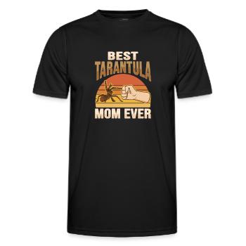 Tarantula Terrarium Design für ein Haustier - Männer Funktions-T-Shirt - Schwarz - Vorne - AI Model Male 178 dark (178cm)