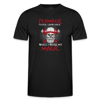 Plombier Plombier Plombier Vintage Plombier - T-shirt sport Homme - noir - Devant - AI Model Male 178 dark (178cm)