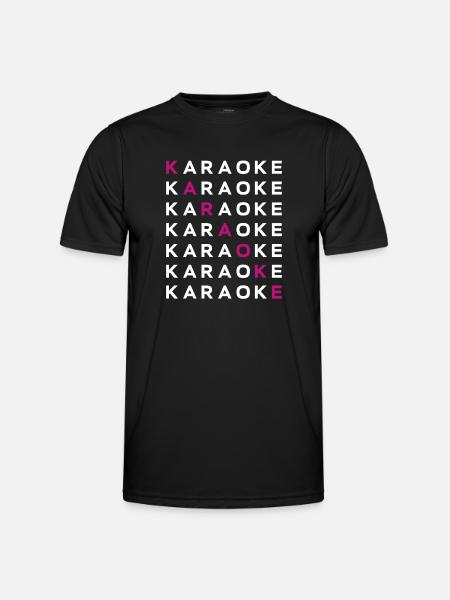 Karaoke Singer Karaoke - Men's Functional T-Shirt - black