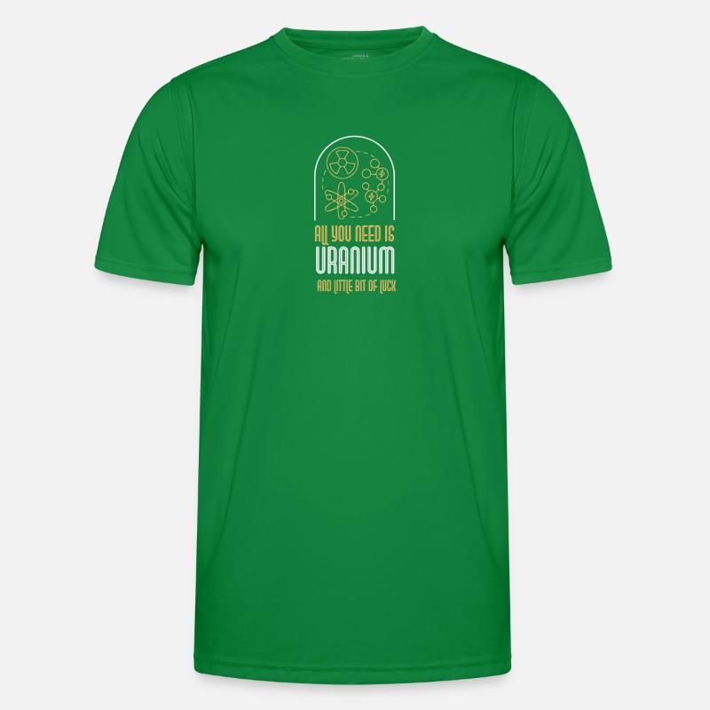Atomkraftwerk Nuklear Energie Erneuerbare Energie Männer Funktions-T-Shirt