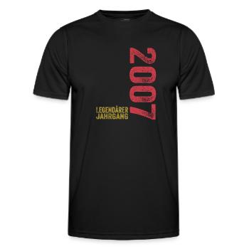 16 Jahre Legendärer Jahrgang 2007 16. Geburtstag - Männer Funktions-T-Shirt - Schwarz - Vorne - AI Model Male 178 dark (178cm)