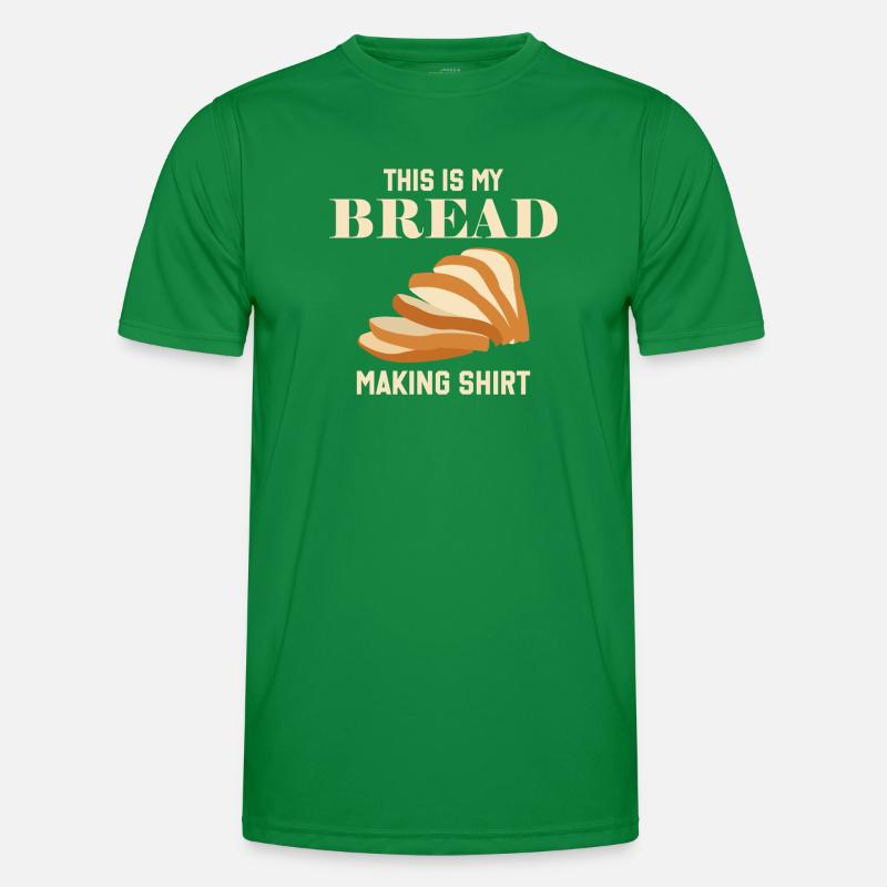 Bread Making Baking Männer Funktions-T-Shirt