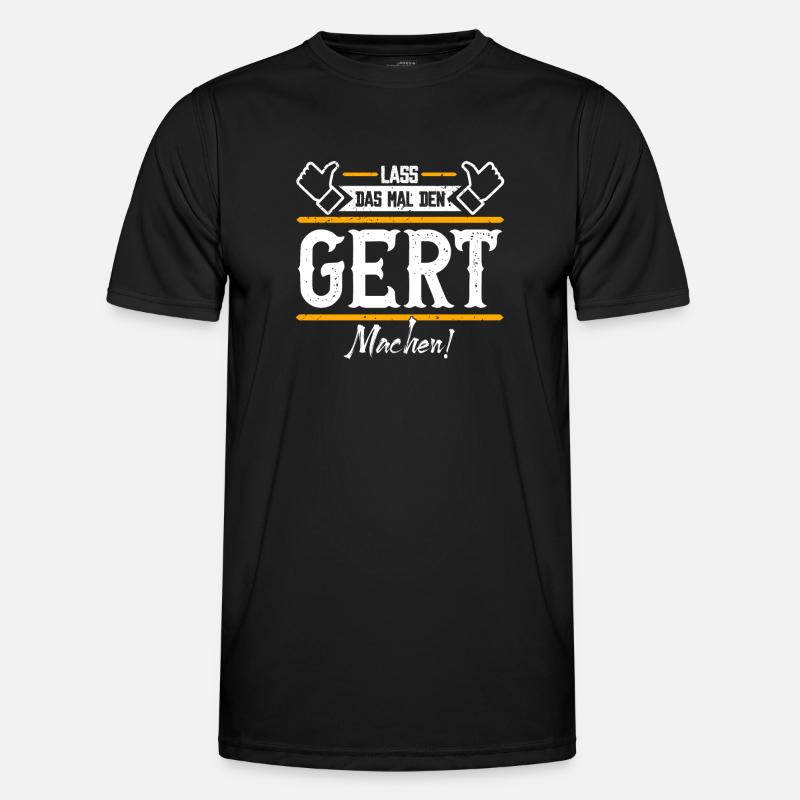 Gert Geschenkidee Geschenk Geburtstag - Männer Funktions-T-Shirt - Schwarz