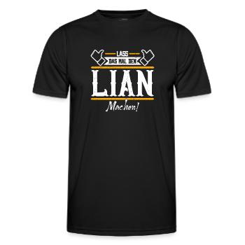 Lian Geschenkidee Geschenk Geburtstag - Männer Funktions-T-Shirt - Schwarz - Vorne - AI Model Male 178 dark (178cm)