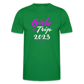 Mädelstrip 2023 Girls Trip Crew Mädelstour Mädels - Männer Funktions-T-Shirt - Kelly Green - Vorne - AI Model Male 178 dark (178cm)