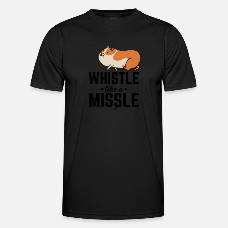 Hamster pfeift ein Lied - Männer Funktions-T-Shirt - Schwarz