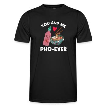 Pho-Ever Pho Pun Vietnamese Cuisine - Men's Functional T-Shirt - black - Front - AI Model Male 178 dark (178cm)