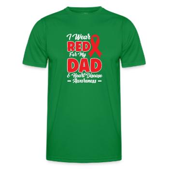 Heart disease - Men's Functional T-Shirt - kelly green - Front - AI Model Male 178 dark (178cm)