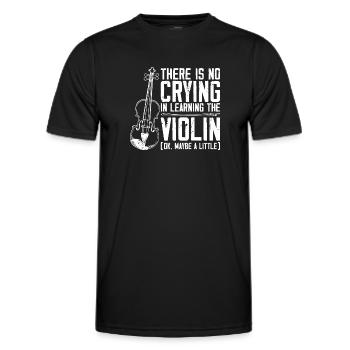 Violoniste Il n’y a pas de violoniste - T-shirt sport Homme - noir - Devant - AI Model Male 178 dark (178cm)