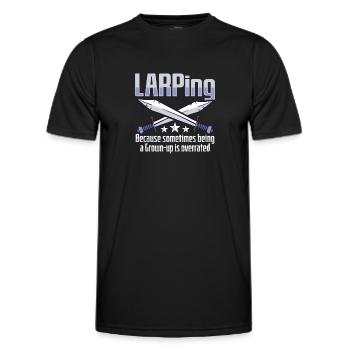 Larp Rpg Jeu de rôle Conception de jeux Larper - T-shirt sport Homme - noir - Devant - AI Model Male 178 dark (178cm)