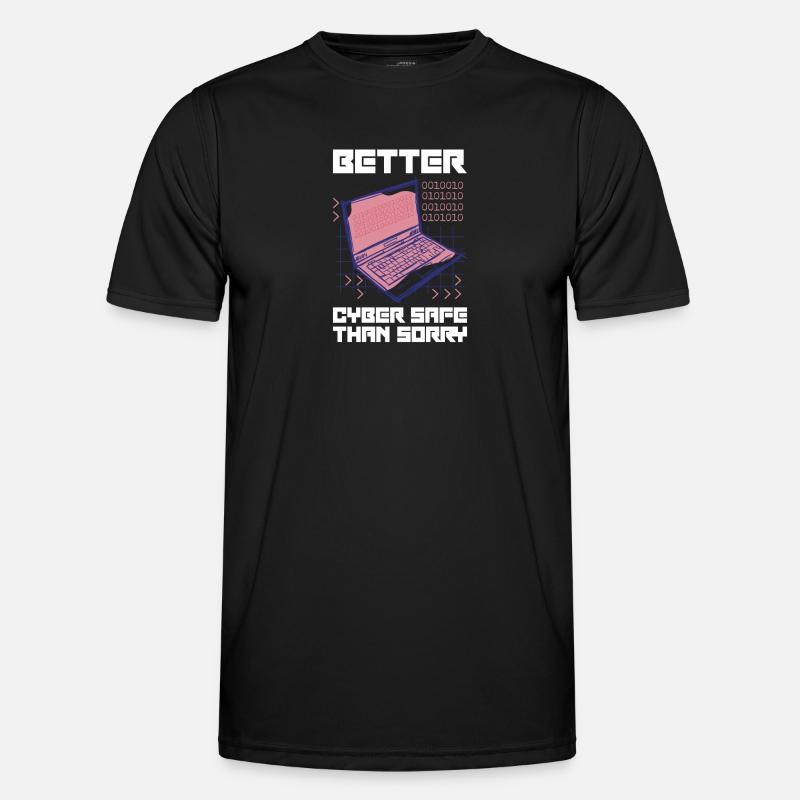 Hacker Programmierer Entwickler Informatik - Männer Funktions-T-Shirt - Schwarz