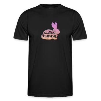 Soeur Frère Frères et sœurs Cadeau de famille - T-shirt sport Homme - noir - Devant - AI Model Male 178 dark (178cm)