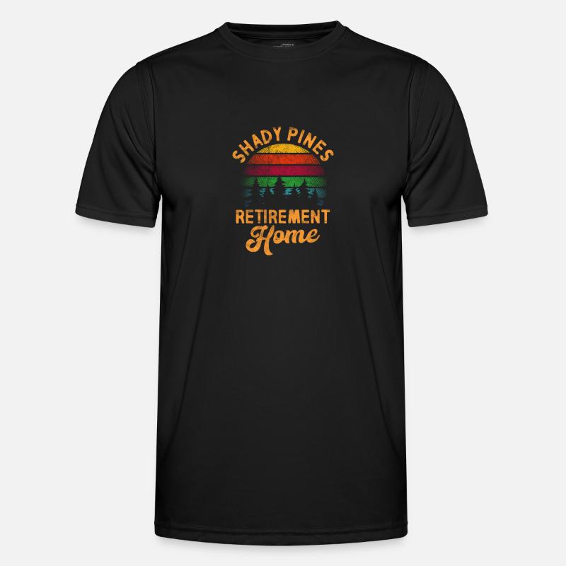 Retirement Camping - Men's Functional T-Shirt - black