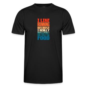 Courir - T-shirt sport Homme - noir - Devant - AI Model Male 178 dark (178cm)
