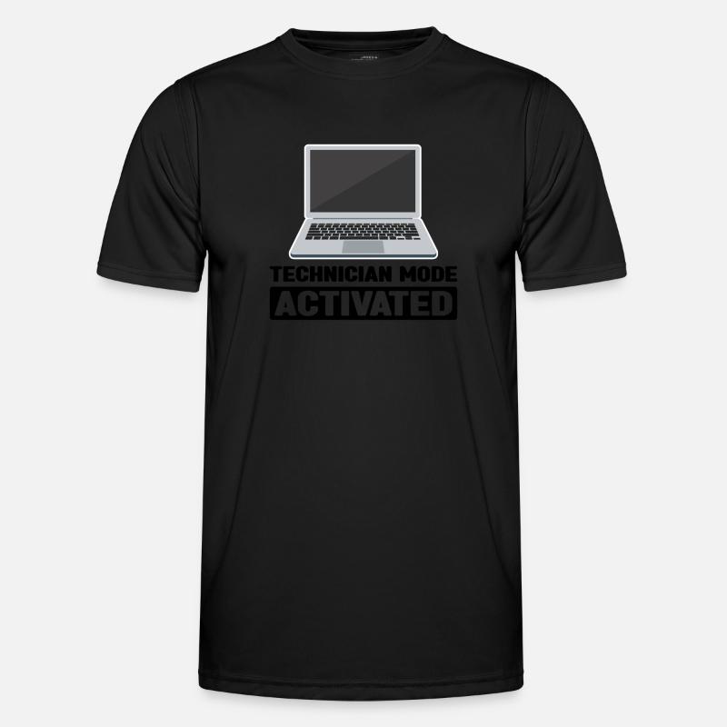 Technischer Support Computertechniker Technischer - Männer Funktions-T-Shirt - Schwarz
