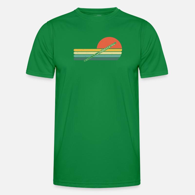 Querflöte Querflötenspieler Querflötist Männer Funktions-T-Shirt