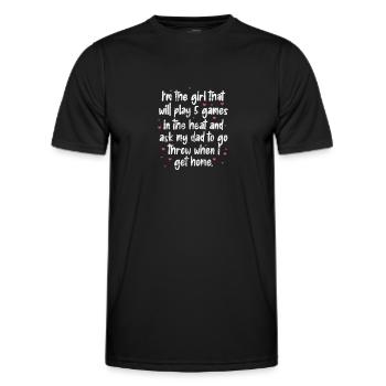 Softball - Männer Funktions-T-Shirt - Schwarz - Vorne - AI Model Male 178 dark (178cm)