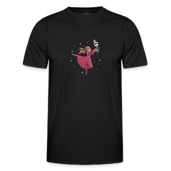 Ballet - T-shirt sport Homme - noir - Devant - AI Model Male 178 dark (178cm)