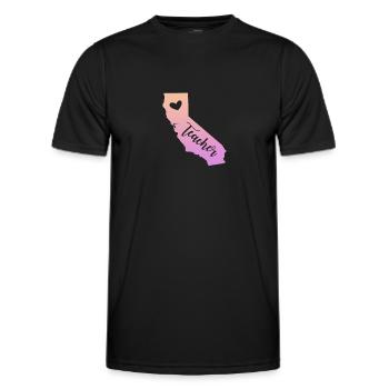 Kalifornien - Männer Funktions-T-Shirt - Schwarz - Vorne - AI Model Male 178 dark (178cm)