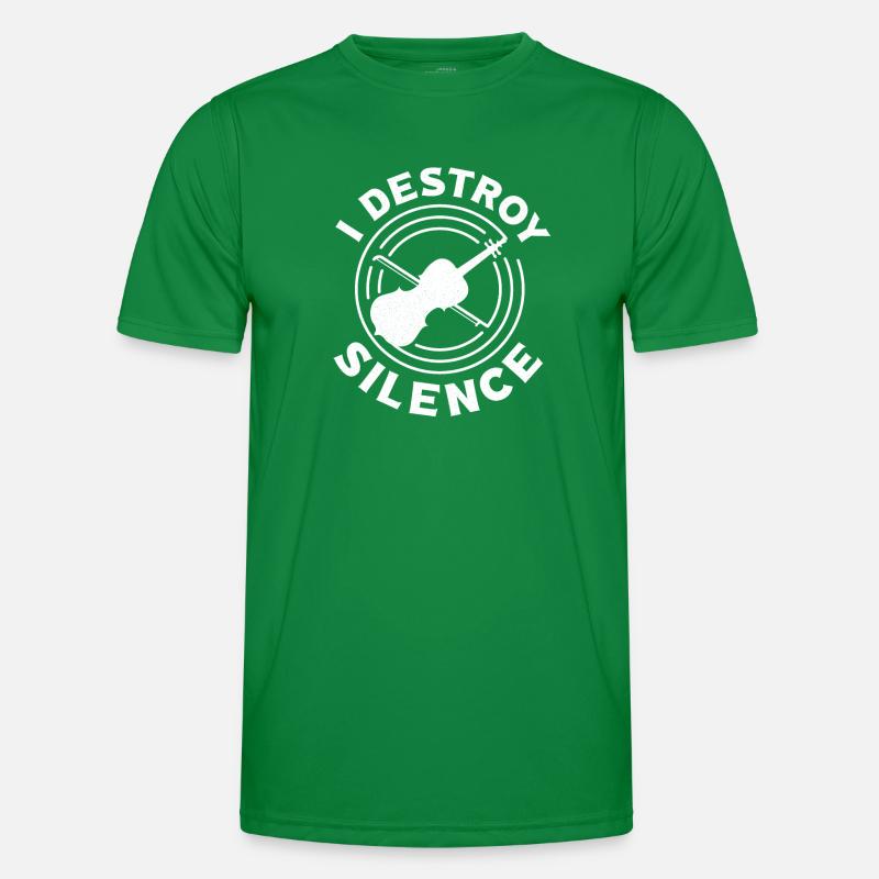 Violoniste de violon I Destroy Silence T-shirt sport Homme