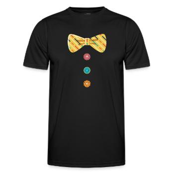 Costume de Carnaval Kölle Alaaf Cologne - T-shirt sport Homme - noir - Devant - AI Model Male 178 dark (178cm)