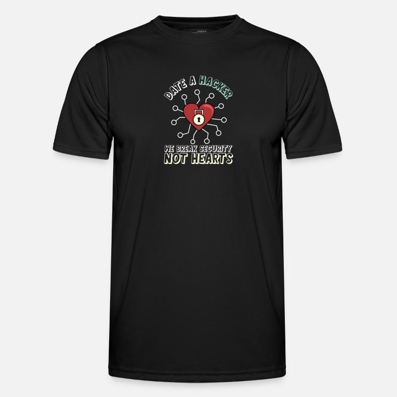 Hacker Programmierer Entwickler Informatik - Männer Funktions-T-Shirt - Schwarz