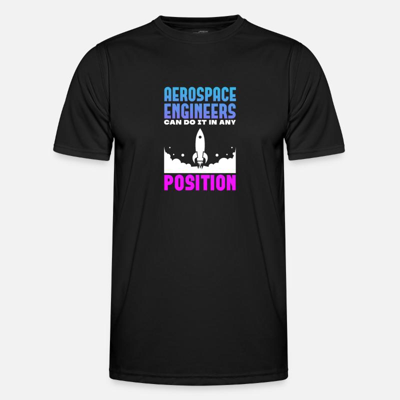Space Engineer Aeronautical Engineer - Men's Functional T-Shirt - black