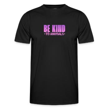 Tierrettung - Männer Funktions-T-Shirt - Schwarz - Vorne - AI Model Male 178 dark (178cm)