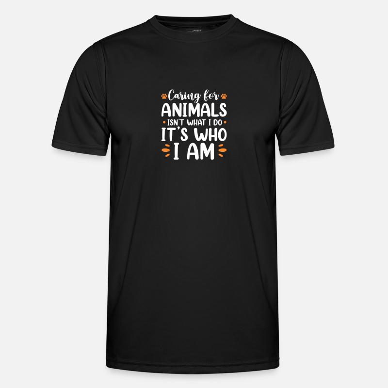 Tierrettung - Männer Funktions-T-Shirt - Schwarz